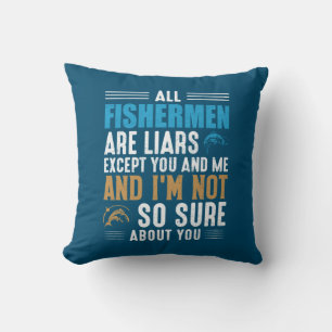Fishing Art All Fisherman Cushion
