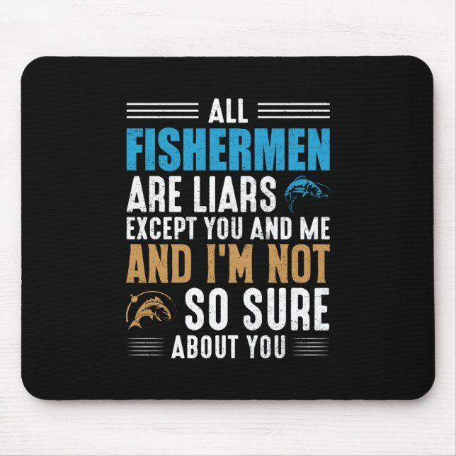 Fishing Art All Fisherman Mouse Pad (Front)