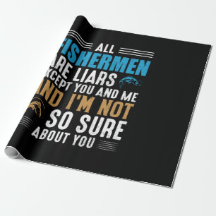 Fishing Art All Fisherman Wrapping Paper