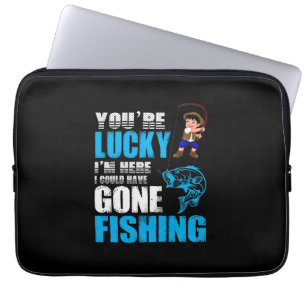 Fishing Art I Could Have Gone Fishing Laptop Sleeve