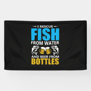 Fishing Art I Rescue Fish From Water Banner