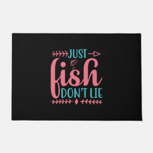 Fishing Art Just Fish Doormat