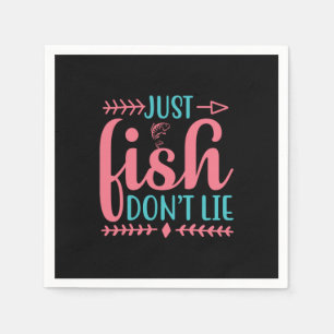 Fishing Art Just Fish Napkin