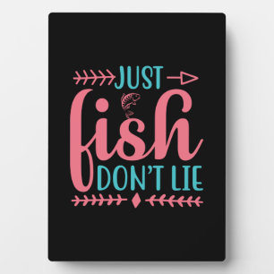 Fishing Art Just Fish Plaque