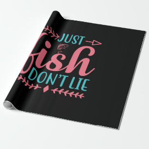 Fishing Art Just Fish Wrapping Paper