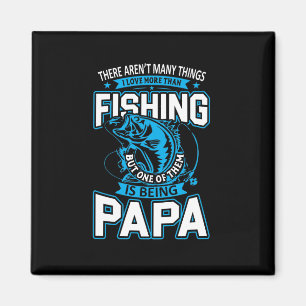 Fishing Art Papa Loves More Than Fishing Magnet