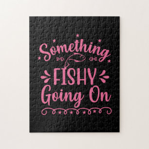 Fishing Art Something Fish Going On Jigsaw Puzzle