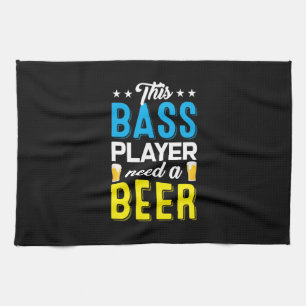 Fishing Art This Fisher Need A Beer Tea Towel