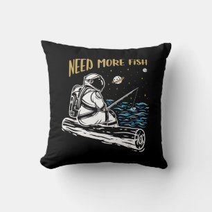 Fishing Astronaut Cushion