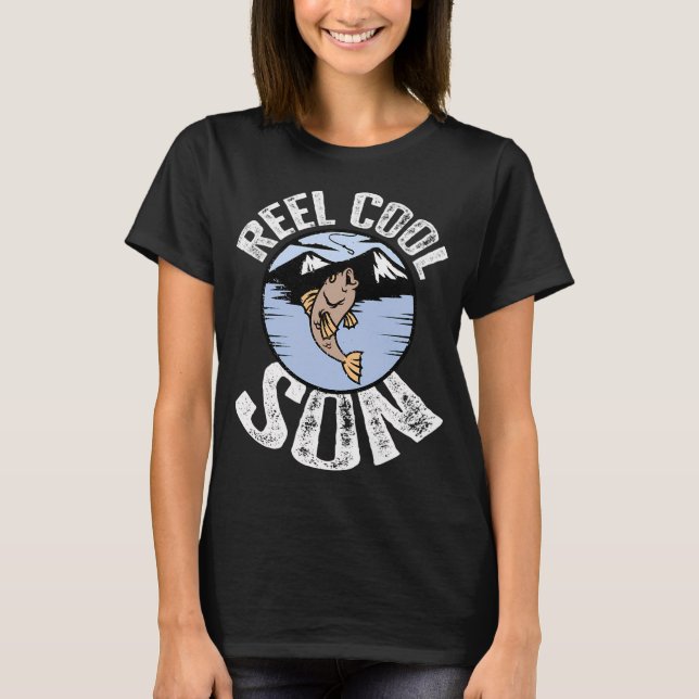 Fishing Astronaut Space Explorer T-Shirt (Front)