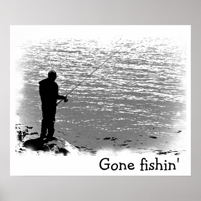 Fishing at the Lake Poster (Front)