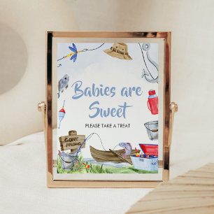 Fishing Baby Shower Babies are Sweet  Poster