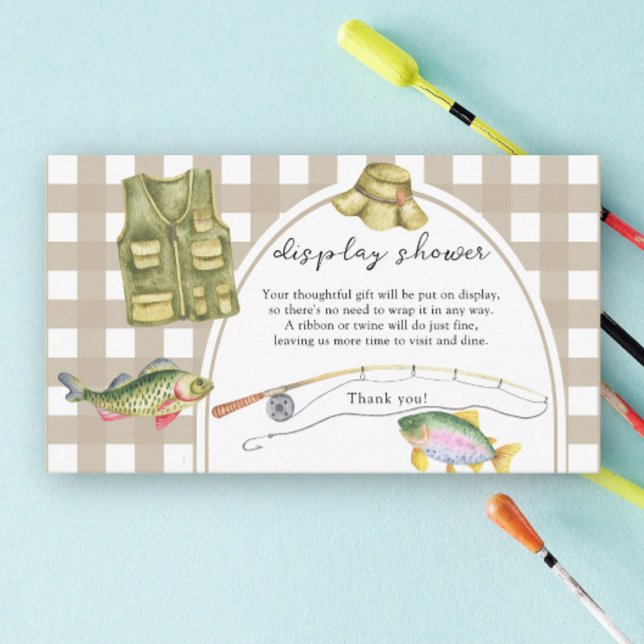 Fishing baby shower - display shower card (Creator Uploaded)
