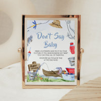 Fishing Baby Shower Don't Say Baby