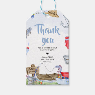 Fishing Baby Shower Favour Tags