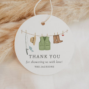 Fishing Baby Shower Favour Tags