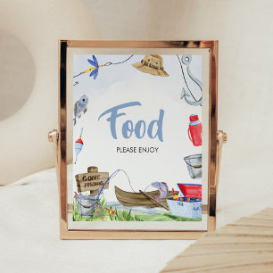 Fishing Baby Shower Food Poster