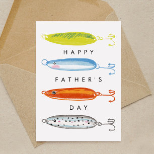 Fishing Bait Happy Father's Day Card
