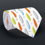 Fishing Bait Illustrated Tie<br><div class="desc">Colourful and vibrant,  this all-over-print neck tie boasts a fantastic fishing bait illustrative pattern.</div>