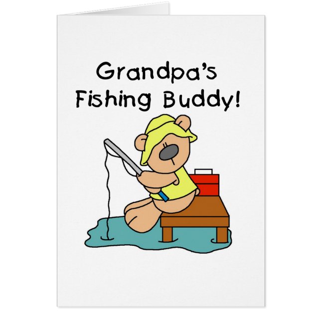 Fishing-Bear Grandpa's Fishing Buddy Tshirts (Front)