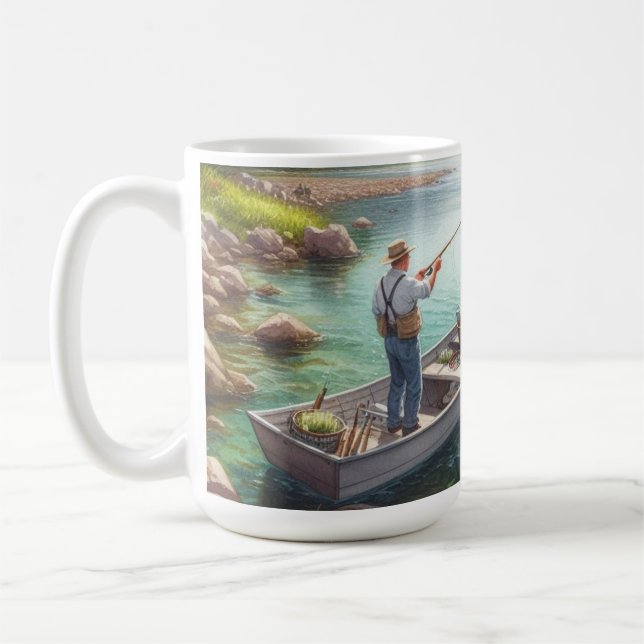 Fishing Best Dad Coffee Mug (Left)