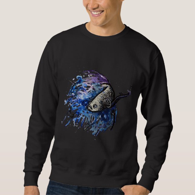 Fishing Betta Fish  Sweatshirt (Front)