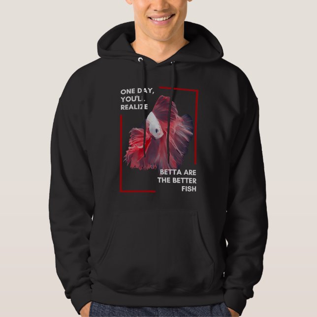 Fishing Betta  Hoodie (Front)