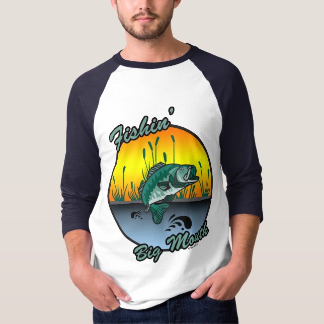 Fishing Big Mouth Fishing Shirts (Front)