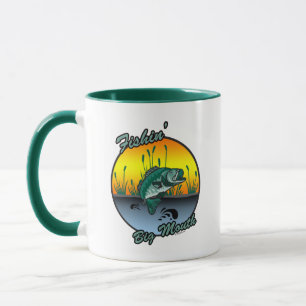 Fishing Big Mouth Fishing Shirts Mug
