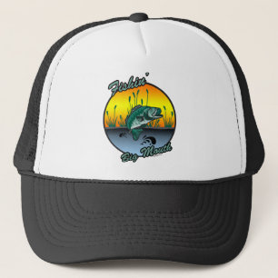 Fishing Big Mouth Fishing Shirts Trucker Hat