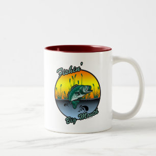Fishing Big Mouth Fishing Shirts Two-Tone Coffee Mug