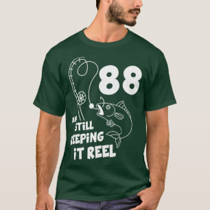 Fishing Birthday 88th Bday Fisher Birthday Gift T-Shirt