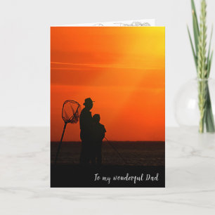 fishing birthday for Dad Card