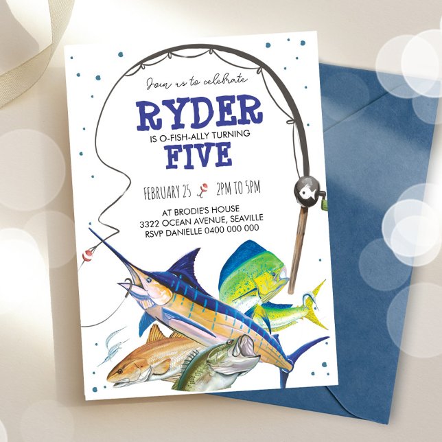 Fishing Birthday Invitation (Creator Uploaded)