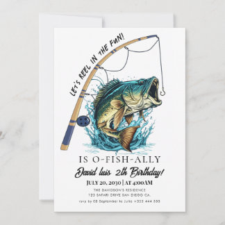 fishing Birthday Invitation