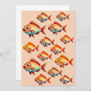 Fishing Birthday Invitation Card