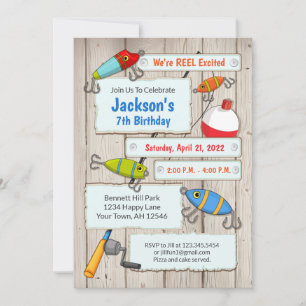 Fishing Birthday Invitation Fishing party