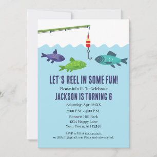 Fishing Birthday Invitation Fishing party