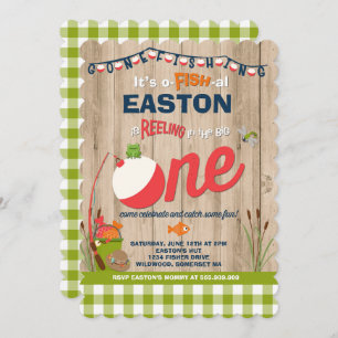 Fishing Birthday Invitation O-Fish-Ally One Party