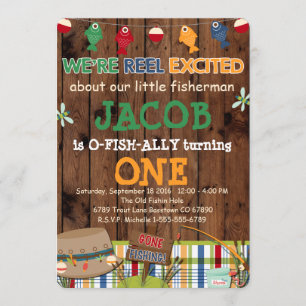 Fishing Birthday Party Invitation