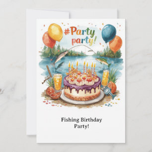 Fishing Birthday Party Invitation