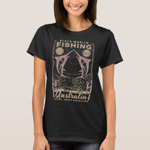 Fishing Black Marlin Cairns North Queensland Austr T-Shirt