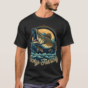 Fishing blue fish lucky fishing T-Shirt