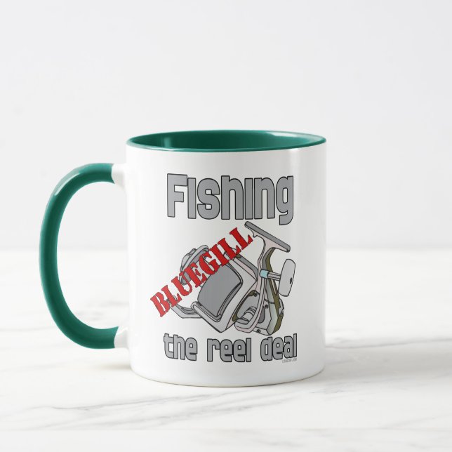 Fishing Bluegill The Reel Deal Serious Fishing Mug (Left)