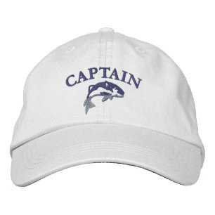 Fishing boat captain embroidered hat