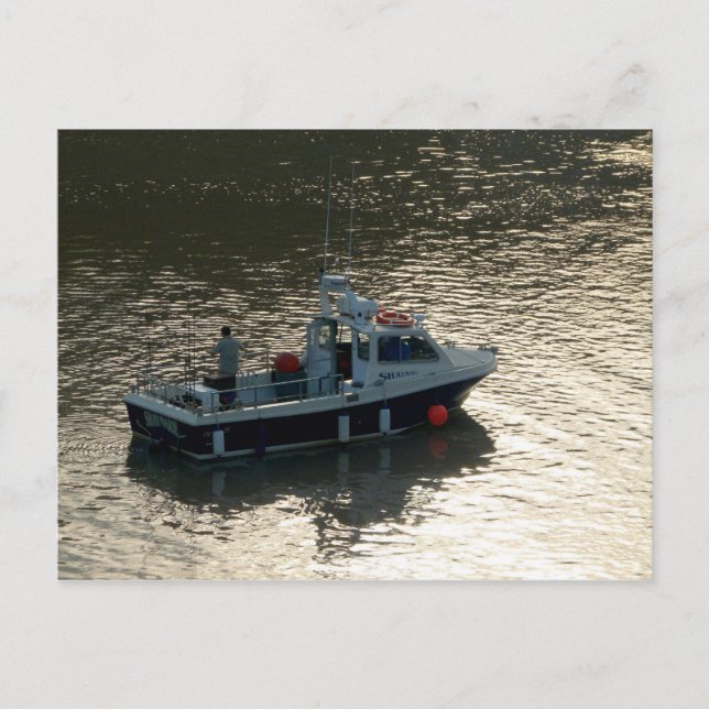 Fishing Boat, Cardiff Bay Postcard (Front)