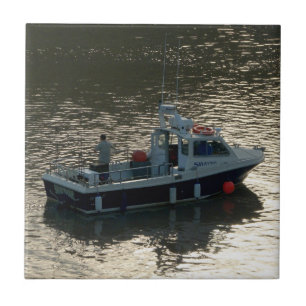 Fishing Boat, Cardiff Bay Tile