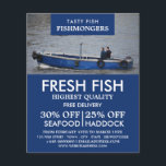 Fishing Boat, Fishmonger/Wife, Fish Market Flyer<br><div class="desc">Fishing Boat,  Fishmonger/Wife,  Fish Market Advertising Flyers By The Business Card Store.</div>