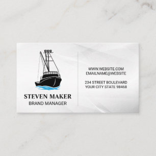 Fishing Boat Gaming License Business Card