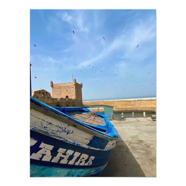 Fishing Boat in Essaouira, Morocco Photo Print (Front)